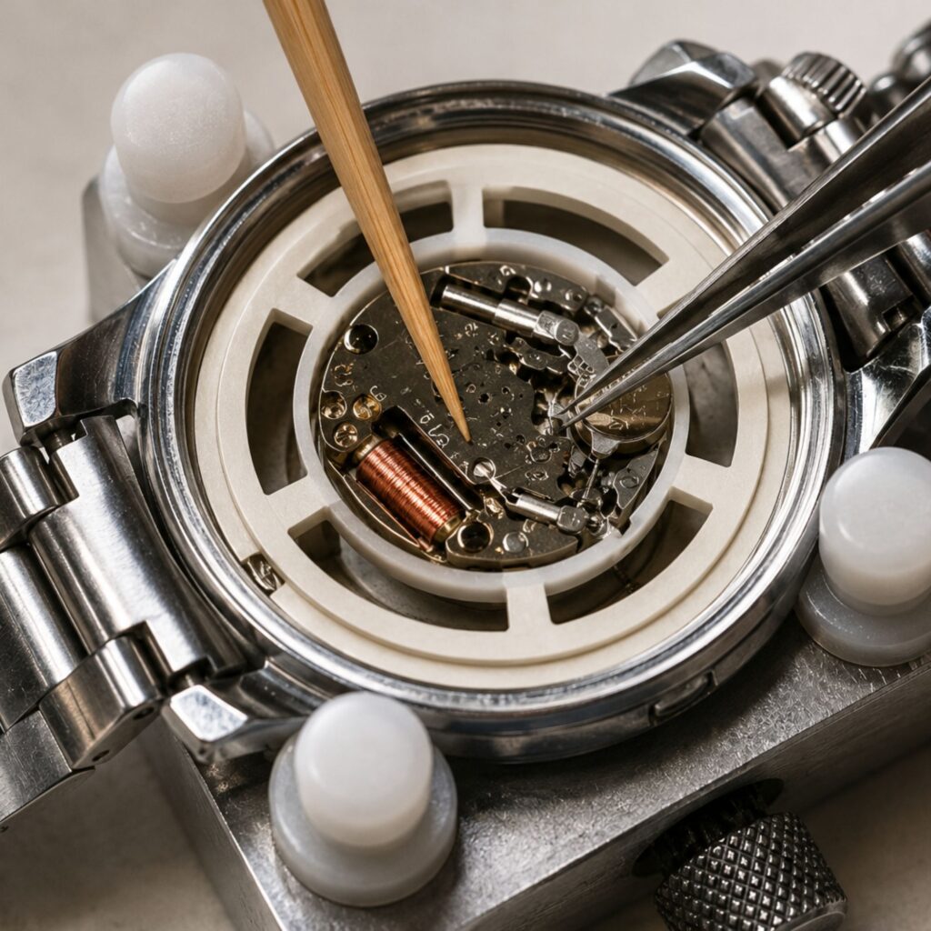 Cambio de pila de reloj quartz