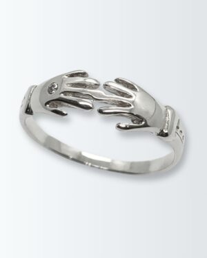 Anillo de plata 925 con destello de cubic