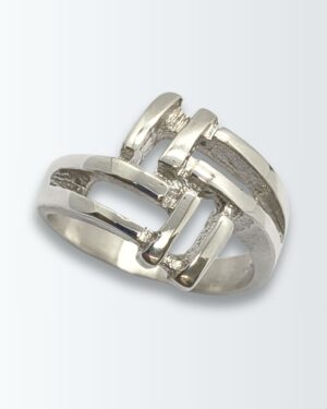 Anillo de pla 925 molino calado cruzado