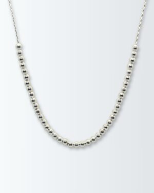 Collar de plata 925 con centro de bolitas de 3mm